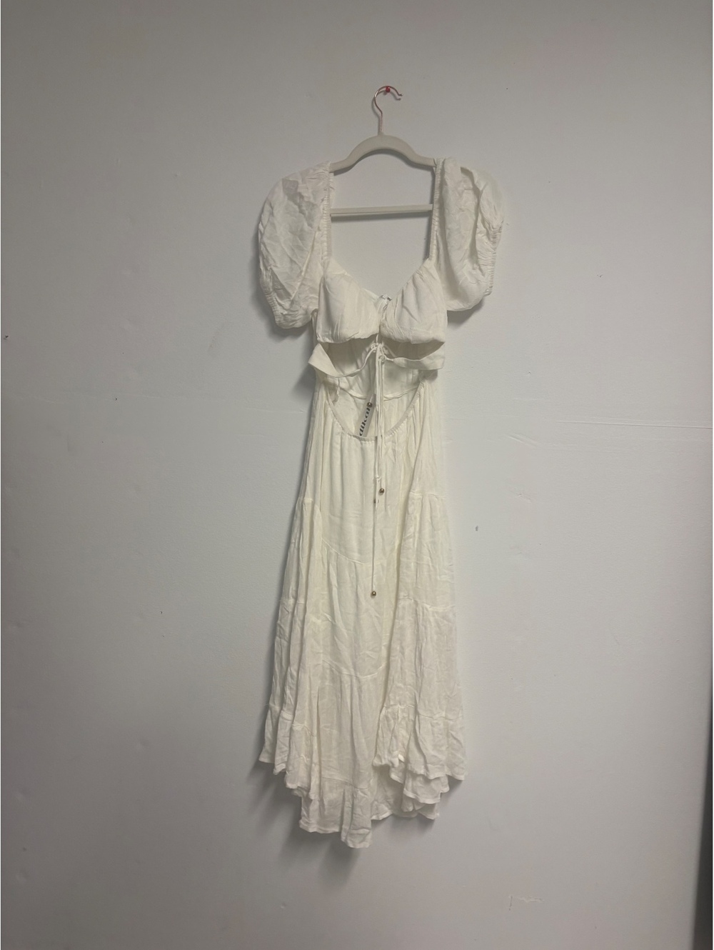 Brand new white cut out dress size small super cute